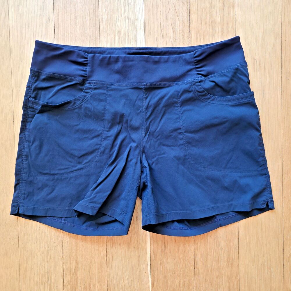 MOUNTAIN HARDWEAR Dynama Lightweight Stretch Hiking Shorts Navy Blue XL